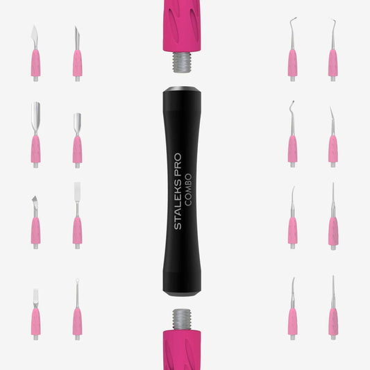 Staleks Combo - UNIQ 10b Black Handle Pusher