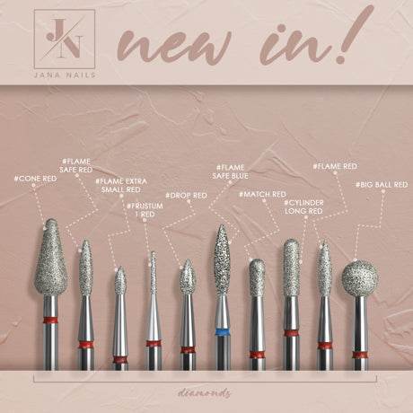 JN Embout diamant Cone Red