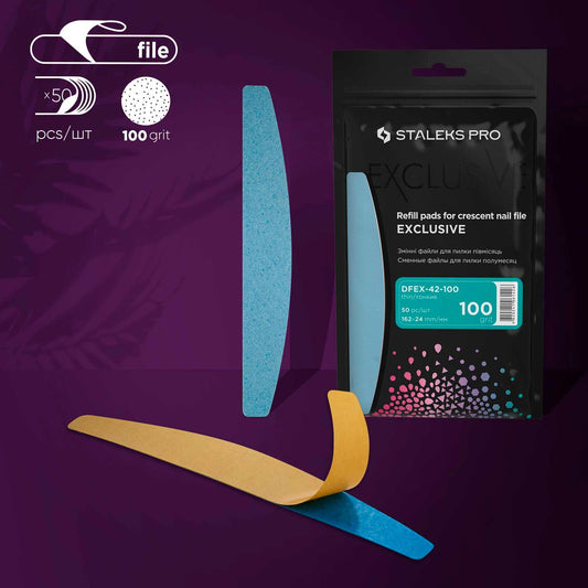 Staleks Abrasifs Soft 100 pour lime métal Halfmoon MBE-40