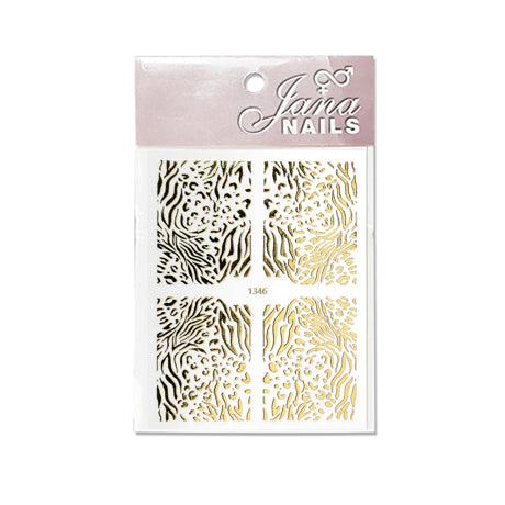 Flexi Stickers Gold Animal Print 04