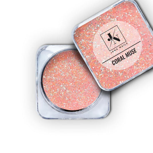 Sparkling Glitters - Muse coral glitter set for nail art.