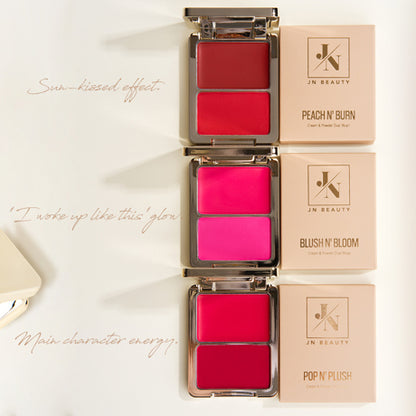 Peach N' Burn Cream & Powder Dual Blush 8 g