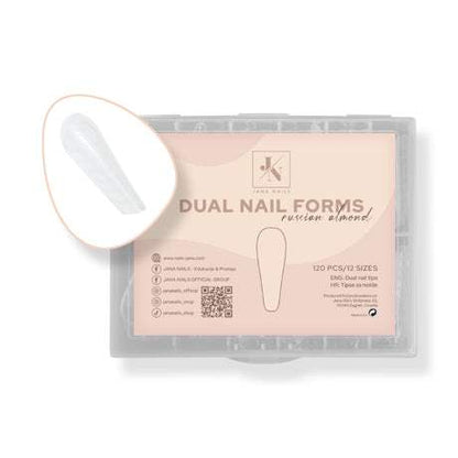 Dual Nail Form Russian Almond 120 pcs for versatile nail shaping.
