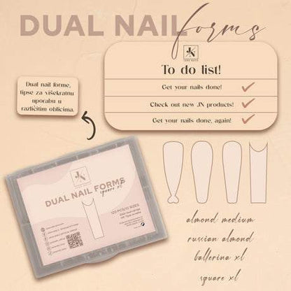 Dual Nail Form - Classic Almonds