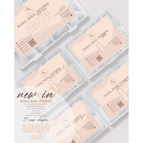 Dual Nail Form - Full Cover Slim Square