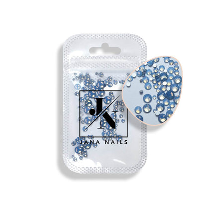 Opal Diamonds Mix Size 100 pces - Blue