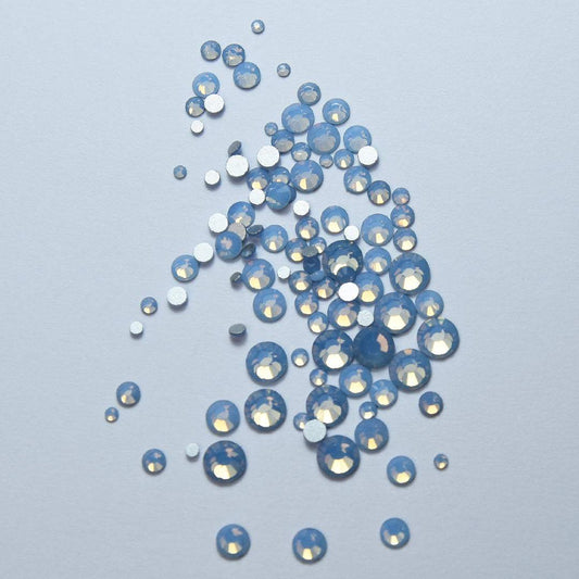 Opal Diamonds Mix Size 100 pces - Blue