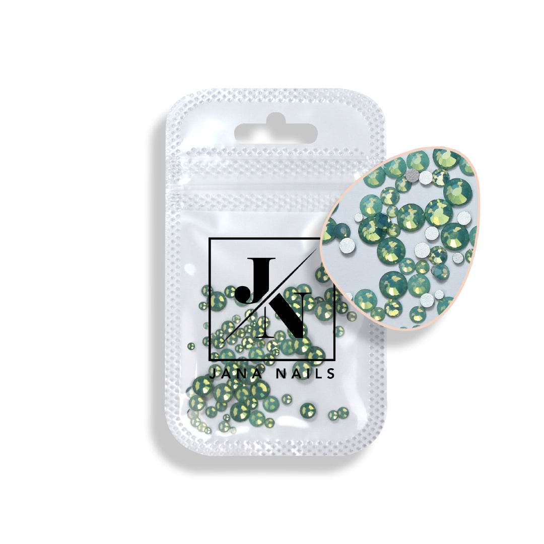 Opal Diamonds Mix Size 100 pces - Green