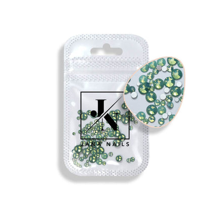 Opal Diamonds Mix Size 100 pces - Green