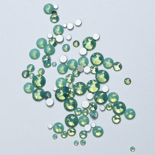 Opal Diamonds Mix Size 100 pces - Green