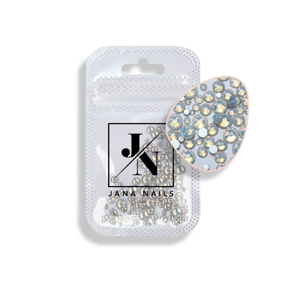 Opal Diamonds Mix Size 100 pieces in white packaging.