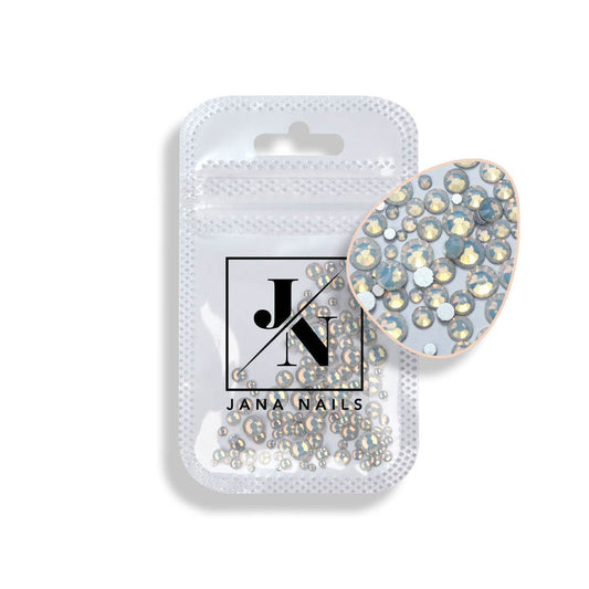 Opal Diamonds Mix Size 100 pieces in white packaging.