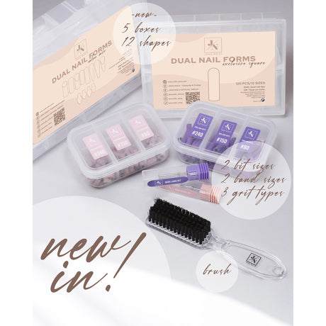 Dual Nail Form - Full Cover Slim Square