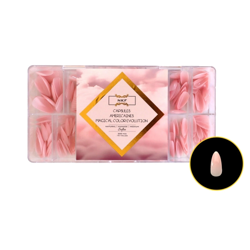 Magical Color Evolution Sofia Natural Stiletto Medium 300 pcs