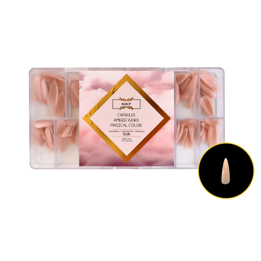 Magical Color Evolution Belle Natural Stiletto Medium 300 pcs