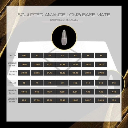 Very Resistent Sculpted Amande Long Base Mate