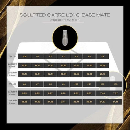 Very Resistent Sculpted Carré Long Base Mate