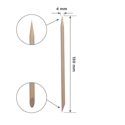 Staleks Orange stick 150 mm (100 pcs)