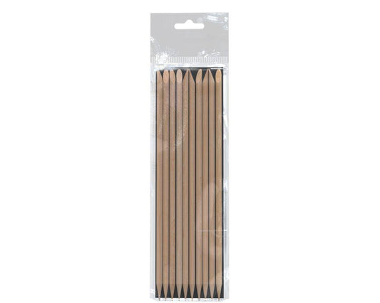 Staleks Orange stick 150 mm pack of 10, natural wood, durable and precise for nail care.