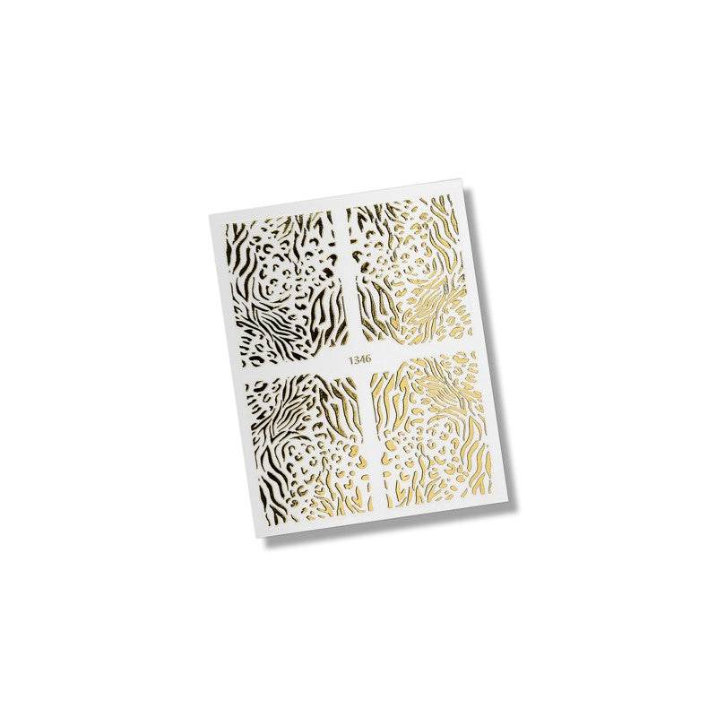Flexi Stickers Gold Animal Print 04