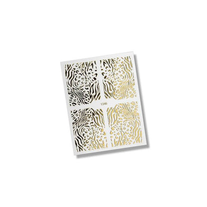 Flexi Stickers Gold Animal Print 04
