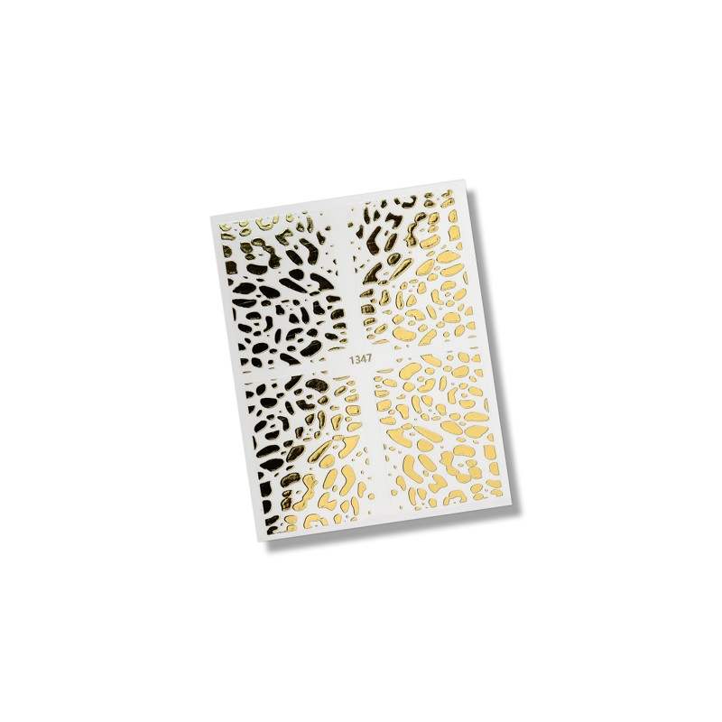 Flexi Stickers Gold Animal Print 06