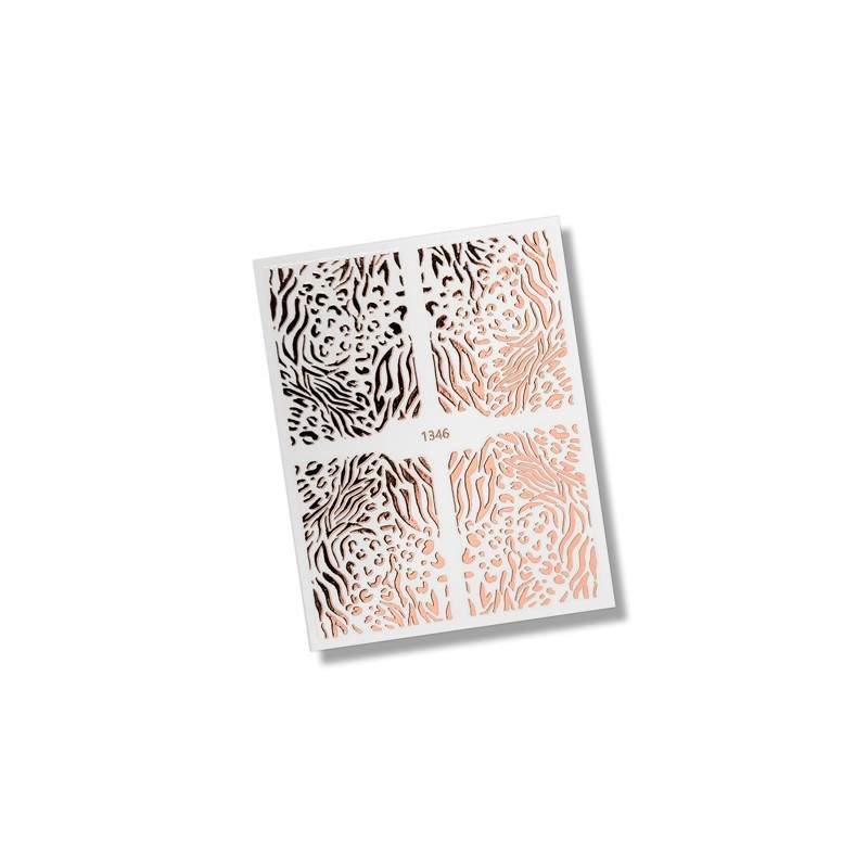 Flexi Stickers RoseGold Animal Print 04