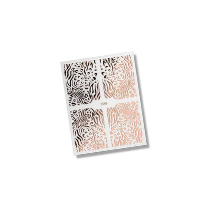 Flexi Stickers RoseGold Animal Print 04