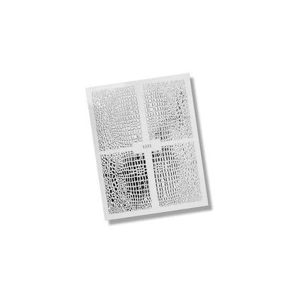 Flexi Stickers Silver Animal Print 01
