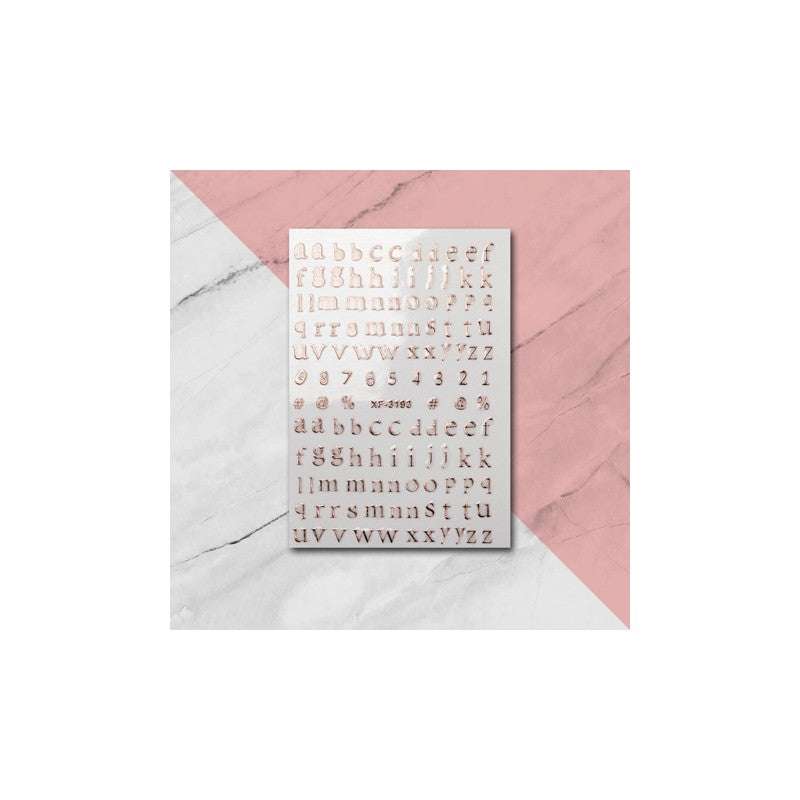 Nail Art Text Stickers 4