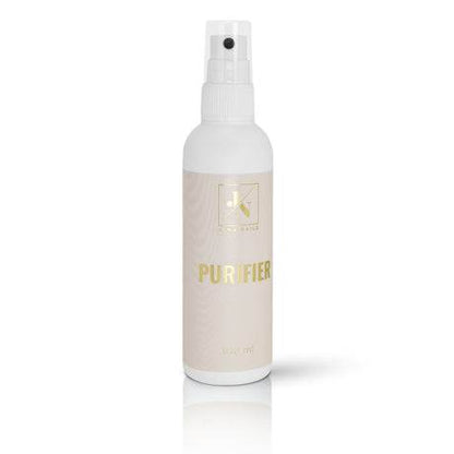 Purifier 100 ml alcohol-based cleaning and disinfecting liquid bottle.