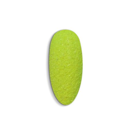 Neon yellow sugar powder, 5g for summer nail art effects.